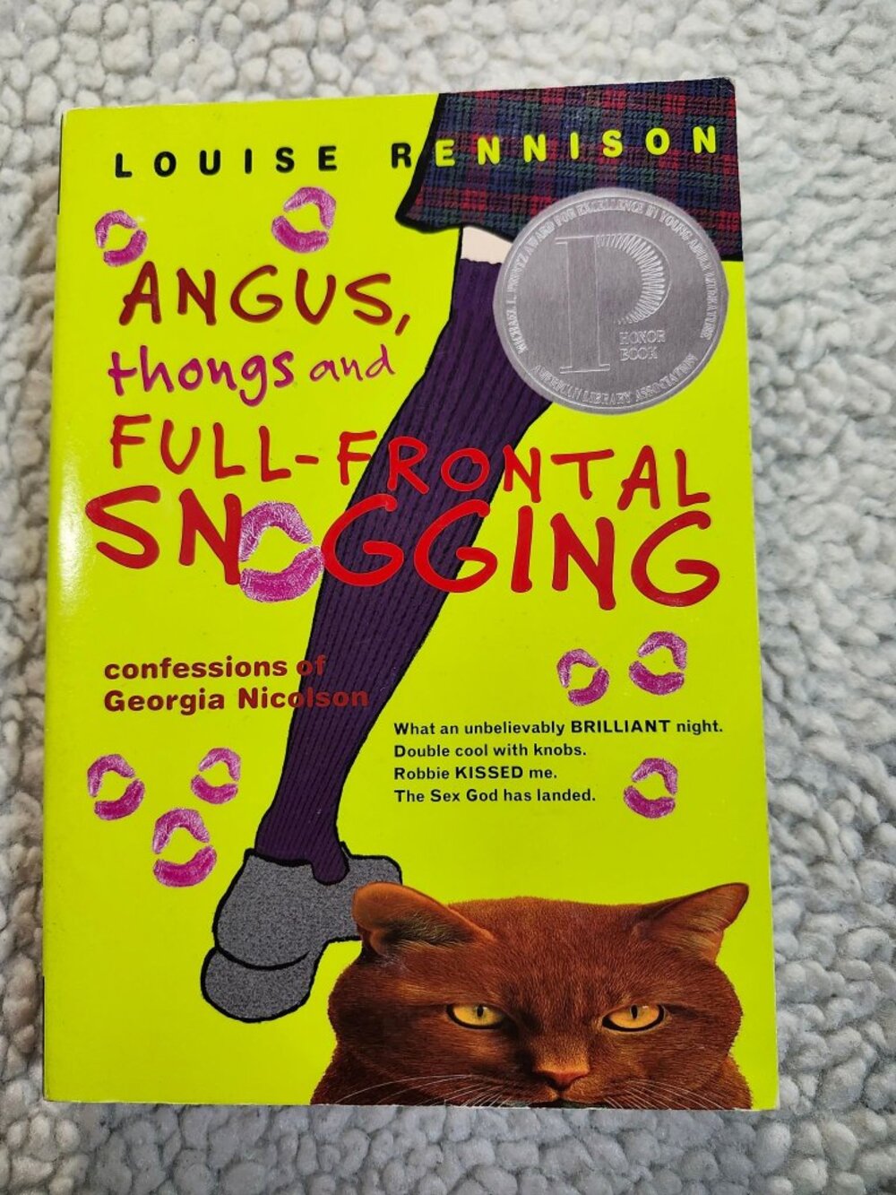 Louise Rennison Angus Thongs and Full-Frontal Snogging Paperback HarperTempest